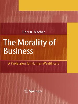 cover image of The Morality of Business